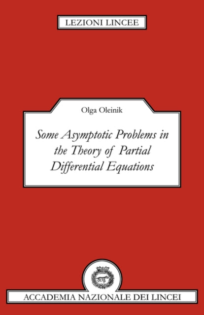 Book cover of: Some Asymptotic Problems in the Theory of Partial Differential Equations
