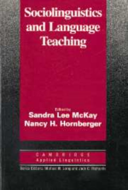 Book cover of: Sociolinguistics and Language Teaching