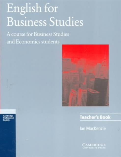Book cover of: English for Business Studies. By: Ian Mackenzie