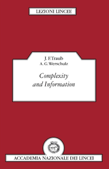 Book cover of: Complexity and Information