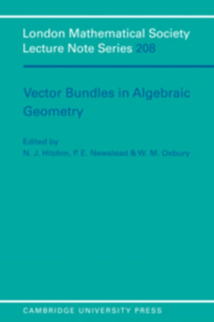 Book cover of: Vector Bundles in Algebraic Geometry
