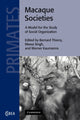 Book cover of: Macaque Societies. By: Bernard Thierry