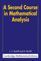 Book cover of: Second Course in Mathematical Analysis