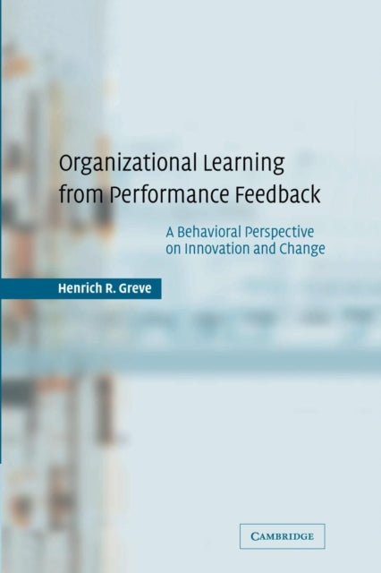 Book cover of: Organizational Learning from Performance Feedback