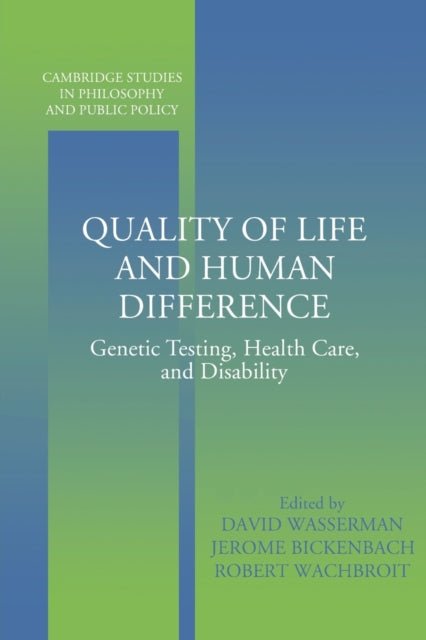 Book cover of: Quality of Life and Human Difference