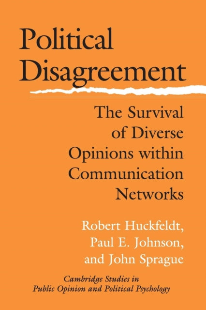 Book cover of: Political Disagreement. By: Robert Huckfeldt