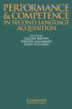 Book cover of: Performance and Competence in Second Language Acquisition