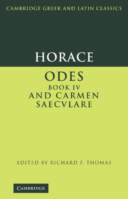 Book cover of: Horace: Odes IV and Carmen Saeculare. By: Horace