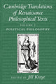 Book cover of: Cambridge Translations of Renaissance Philosophical Texts