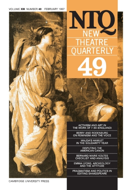 Book cover of: New Theatre Quarterly 49: Volume 13, Part 1