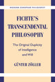 Book cover of: Fichte's Transcendental Philosophy. By: Günter Zöller