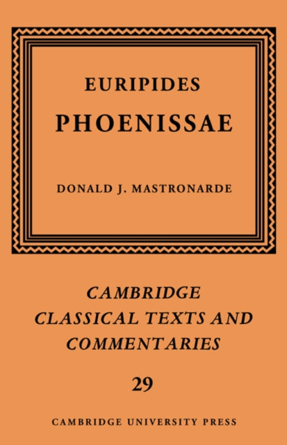 Book cover of: Euripides: Phoenissae. By: Euripides
