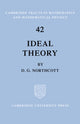 Book cover of: Ideal Theory. By: D. G. Northcott