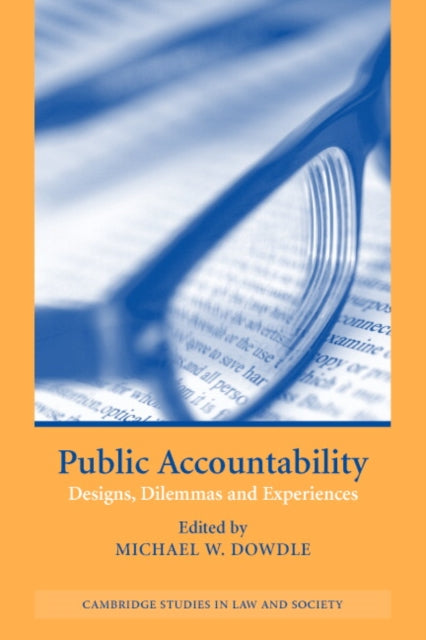 Book cover of: Public Accountability. By: Michael W. Dowdle