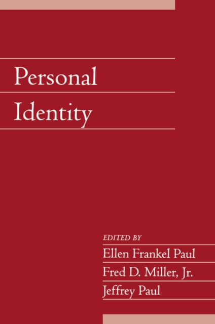Book cover of: Personal Identity: Volume 22, Part 2
