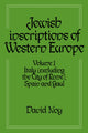 Book cover of: Jewish Inscriptions of Western Europe: Volume 1, Italy (excluding the City of Rome), Spain and Gaul. By: David Noy