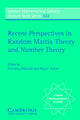 Book cover of: Recent Perspectives in Random Matrix Theory and Number Theory