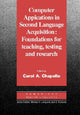 Book cover of: Computer Applications in Second Language Acquisition