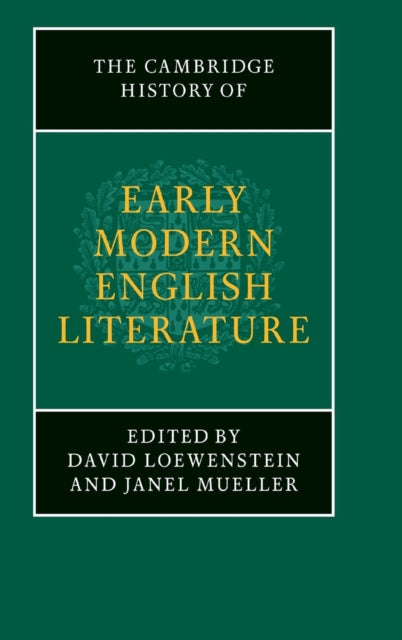 Book cover of: Cambridge History of Early Modern English Literature