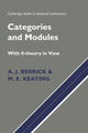 Book cover of: Categories and Modules with K-Theory in View