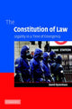 Book cover of: Constitution of Law. By: David Dyzenhaus