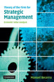 Book cover of: Theory of the Firm for Strategic Management. By: Manuel Becerra