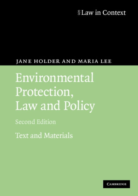 Book cover of: Environmental Protection, Law and Policy. By: Jane Holder