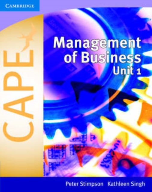 Book cover of: Management of Business for CAPE® Unit 1. By: Peter Stimpson