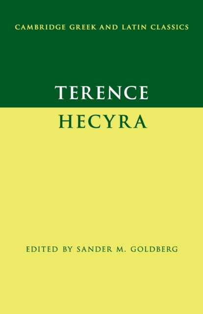 Book cover of: Terence: Hecyra. By: Sander M. Goldberg