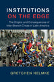 Book cover of: Institutions on the Edge. By: Gretchen Helmke
