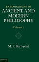 Book cover of: Explorations in Ancient and Modern Philosophy. By: M. F. Burnyeat
