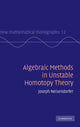 Book cover of: Algebraic Methods in Unstable Homotopy Theory. By: Joseph Neisendorfer