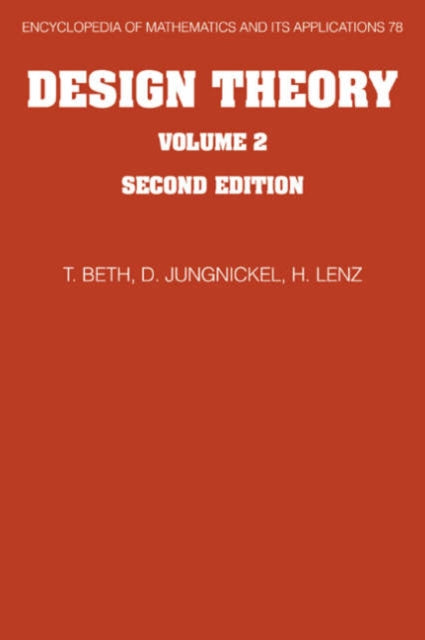 Book cover of: Design Theory: Volume 2