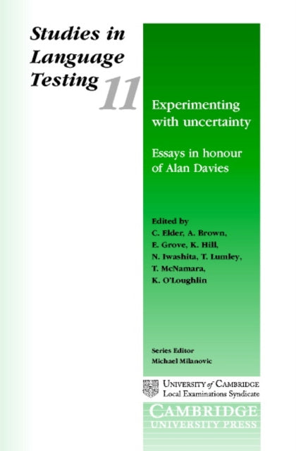 Book cover of: Experimenting with Uncertainty. By: T. McNamara