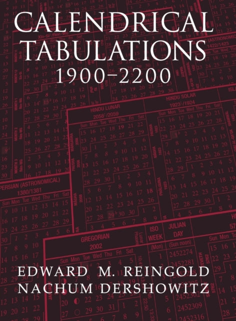 Book cover of: Calendrical Tabulations, 1900–2200