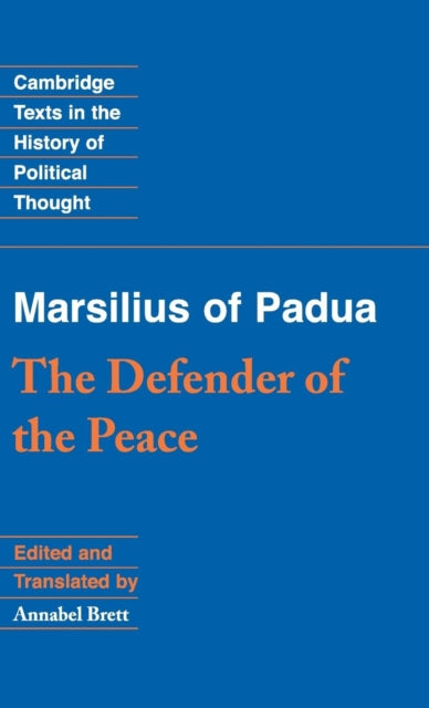 Book cover of: Marsilius of Padua: The Defender of the Peace. By: Marsilius of Padua