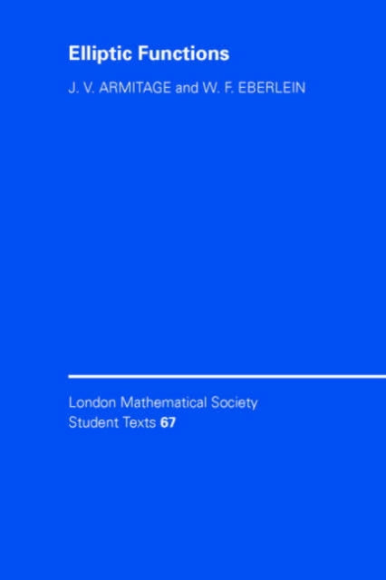 Book cover of: Elliptic Functions. By: J. V. Armitage