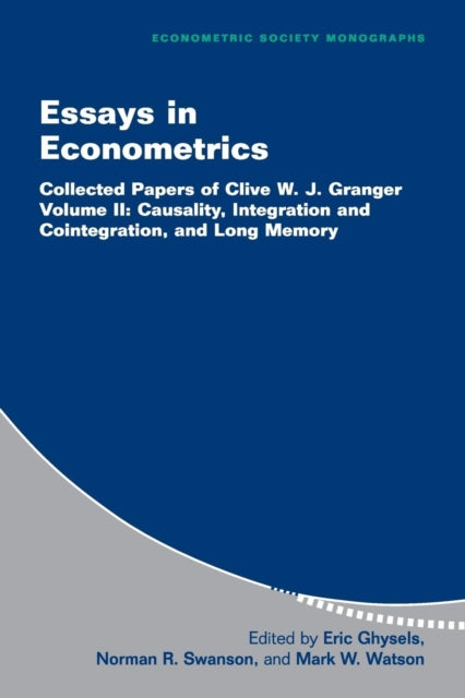 Book cover of: Essays in Econometrics. By: Clive W. J. Granger