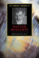 Book cover of: Cambridge Companion to Walter Benjamin. By: David S. Ferris