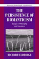 Book cover of: Persistence of Romanticism. By: Richard Eldridge