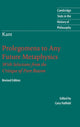 Book cover of: Immanuel Kant: Prolegomena to Any Future Metaphysics