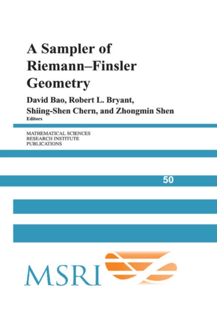 Book cover of: Sampler of Riemann-Finsler Geometry