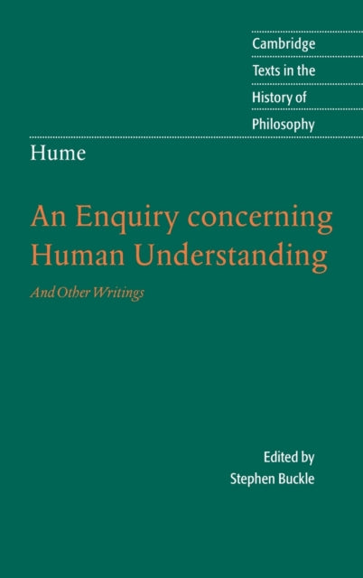Book cover of: Hume: An Enquiry Concerning Human Understanding. By: Stephen Buckle, David Hume