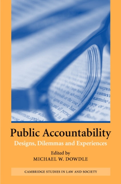 Book cover of: Public Accountability. By: Michael W. Dowdle