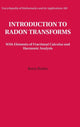 Book cover of: Introduction to Radon Transforms. By: Boris Rubin