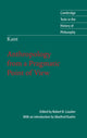 Book cover of: Kant: Anthropology from a Pragmatic Point of View