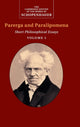Book cover of: Schopenhauer: Parerga and Paralipomena: Volume 1