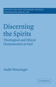 Book cover of: Discerning the Spirits. By: André Munzinger