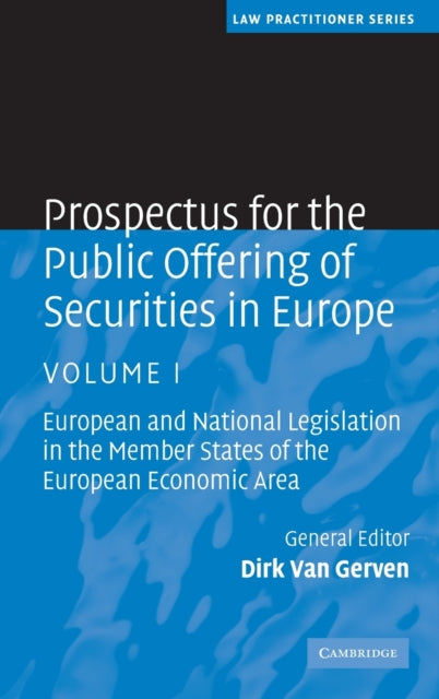 Book cover of: Prospectus for the Public Offering of Securities in Europe