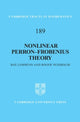 Book cover of: Nonlinear Perron–Frobenius Theory. By: Bas Lemmens